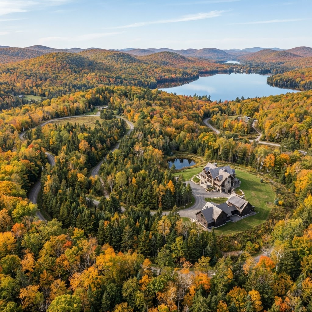 Terrain 65 acres — Le Sanctuaire des Lacs